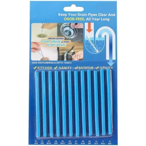 Plastic Kitchen Toilet Bathtub Cleaning Rods Waterproof Sewer Cleaner and Deodorizer Sticks
