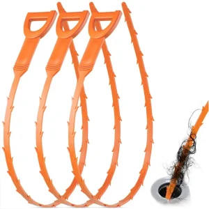 Plastic Sewer Snake Drain Clog Remover with Cutting Function PP Material Household Cleaning Tool for Kitchen Sink