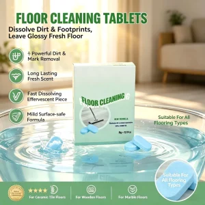 Plastic free Concentrated Water Soluble Cleaner for Kitchen Bathroom Sustainable Floor Cleaning Tablet