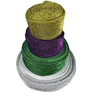 Polyester PET Scouring Pads Tube Circular Raw Material Scrubber Cloth Rolls
