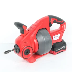 Portable 7.6m Drain Cable 20V Cordless Drain Cleaner for Sewer Dredging