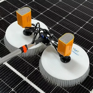 Portable Double Head Solar Cleaner Telescopic Rod Photovoltaic Panel Washing Equipment