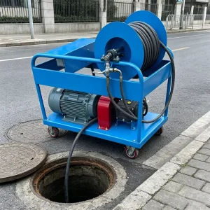Portable High Pressure Water Jet Machine Drain Cleaner for Municipal Sewer Line Blockage Unclogging Pipeline Dirt Removal