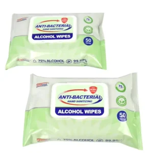 Portable Isopropyl Alcohol Disinfecting Wipes Custom Logo Lint-Free Cleansing Wipes for On-The-Go Use