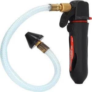 Portable Plastic CO2 Gun Drain Threaded Air Conditioner Cleaning Tool 30cm Flexible Hose 30-50 PSI Pressure for AC Compressor