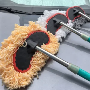 Portable Telescopic Eco Friendly Cleaning Tool Soft Plastic Wash Brush Long Aluminum Handle for Car Wheel Hub Window Cleaning