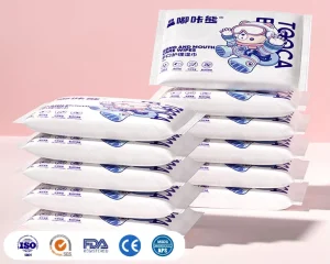 Portable Travel Size 10Pcs Baby Wet Wipes Alcohol Free Pocket Mini Kids Hand Cleansing Disposable Wipes Pure Water Based
