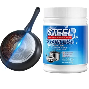 Pot Bottom Black Scale Cleaner Powder Removes Stains Burn Marks Stainless Steel Pots Powerful Detergent for Household Use
