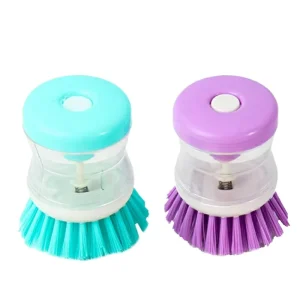 Pot Brush Household Cleaning Tools Accessories Dish Wash Brush with Soap Dispenser Cleaning Dishes Brush