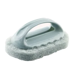 Pot Cleaning Brush Multipurpose Reusable Grey Brushes Cleaning Bathroom Kitchen Sponge Brush