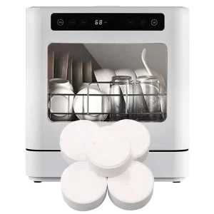Powerful Clean Dishwasher Detergent Tablet Concentrated Rinse Dish Effervescent Tablets Kitchen Plate Clean Dishwasher Tablets