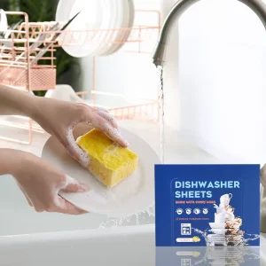 Powerful Dishwashing Sheet Kraft Paper Dishwasher Sheets for Tea and Coffee Stains