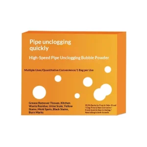 Powerful High-speed Multi-Purpose Bubble Powder 200g with 30%-50% Active Ingredients Anti-clog for Toilets & Kitchen Pipes