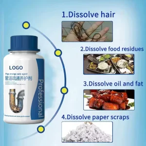 Powerful Plumbing Dredging Tools Block Pipe Dredge Agent Kitchen Toilet Sink Sewage Draining Cleaner