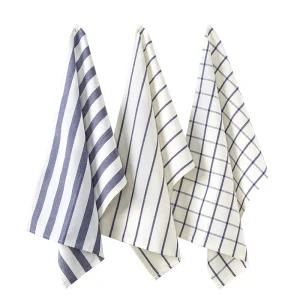 Premium Absorbent Custom Cotton Yarn Dyed Striped Tea Dish Towels 1