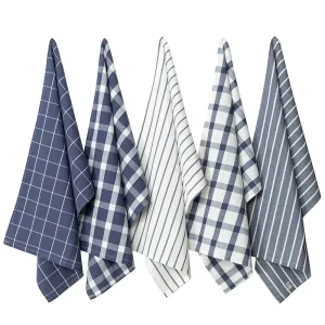 Premium Absorbent Custom Cotton Yarn Dyed Striped Tea Dish Towels