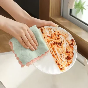 Premium Dish Cloths for Kitchen Super Absorbent Coral Velvet Dish Towels Microfiber Kitchen Washcloths