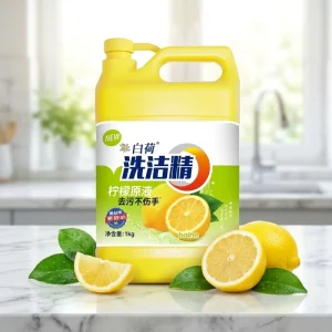 Premium Formula Antibacterial Dishwashing Liquid Lemon Aroma Heavy Degreaser Eco-friendly Phosphate Free Fruit Vegetable