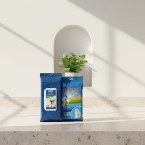Premium Quality Soft Eco Friendly Wet Tissues Natural Pet Cleaning Bath Cleansing Wipes with Private Label