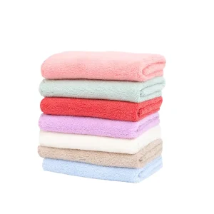 Premium Solid Coral Fleece Dish Cloths 30x30cm Ultra-Absorbent & Lint-Free Multi-Surface Cleaning Towels
