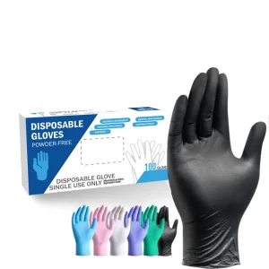 Prep Kitchen Style Blue Nitrile Gloves Powder Free Disposable Safety Protection Custom Household Gloves