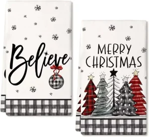 Printed Kitchen Dish Towel Customizable Microfiber Absorbent Eco Friendly Waterproof 21x9cm Swedish Christmas Dish Cloth