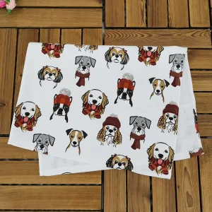 Printed Kitchen Super Soft Terry Tea Towels Dish Cloths Absorbent Kitchen Tea Towel
