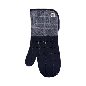 Printed Silicone Oven Gloves Baking Cooking Grill Heat Resistant Waterproof Non Slip Reusable Dishwasher Safe Eco-Friendly Mitts