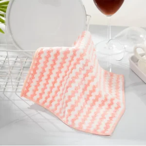 Printed Weave Daily Dish Cloths Towel Holiday Coral Bubble Dish Towel