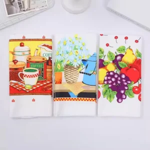 Printing Tea Towel Dish Cloth Custom Design Tea Towel for Home Kitchen