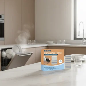 Private Label Disposable Eco-Friendly Dishwasher Cleaning Tablets with Deep Cleaning Function 20g Detergent for Dishwasher