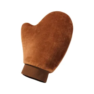 Private Label Dual Sided Tanning Mitts Velvet Self Tanner Glove Bake Elastic Wrist Applicator Tanning Mitts