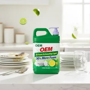 Private Label Eco Friendly Foaming Liquid Dish Detergent for Kitchen Use Dishwashing Soap with Fruit & Vegetable Cleaning Power