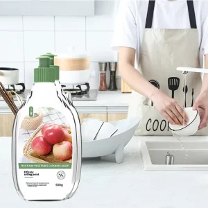 Private Label Fruit and Vegetable Wash Detergent Cleaner Veggie Washing Plant Based Cleaning Liquid