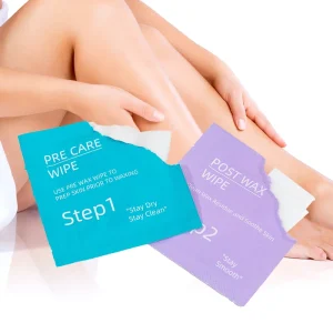 Private Label Individually Wrapped Cleansing Wipes Plant Based Pre & Post Wax Soothing Cleaning
