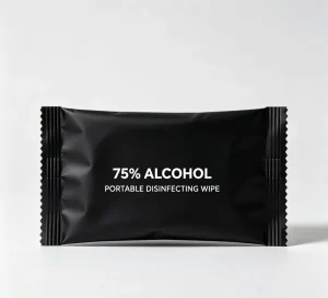 Private Label Single Use 75% Alcohol Sanitizing Wipes Disinfect Portable Individual Pack Disposable Cleaning Wet Tissue