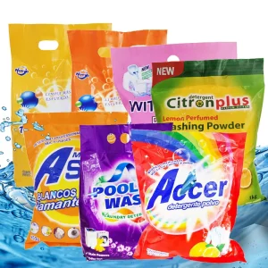 Private Logo Eco-Friendly Disposable High Foaming Laundry Detergent Powder 500g for Apparel 30%-50% Ingredients Flower Lemon