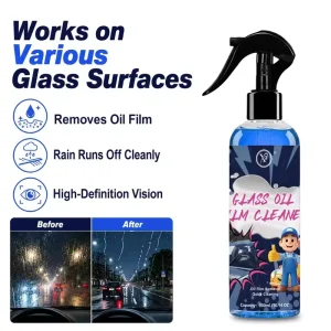 Professional Automotive Glass Oil Film Cleaner 100ml/300ml Rapid Oil Removal and Rain off Spray for Safe Driving