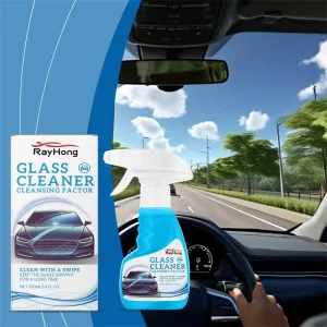 Professional Glass Cleaner Stains Oil Film Removing Glass Cleaning Spray Keeping Smooth Bright Glass Vision Enhancer