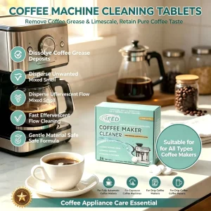 Professional Grade Coffee Machine Cleaning Tablets Deep Descaling Espresso Oil Remover Tablets