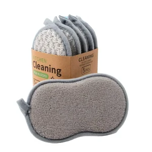 Professional Microfiber Scrub Sponge Kitchen Scouring Pad Double Sided Microfiber Scrub Sponge for Cleaning