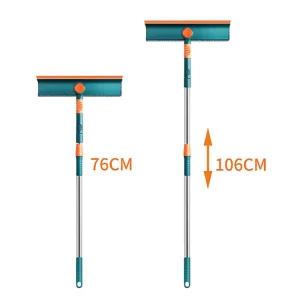 Professional Window Cleaner Tool Multi-functional Household Stainless Steel Durable Telescopic Cleaning Mop for Window