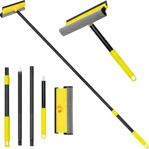 Professional Window Glass Cleaner Squeegee with Soft Rubber PP TPR Plastic Handles for Car and Household Use