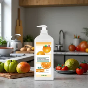 Pure Natural Household Dishwashing Liquid Gently Cleans Fruit and Vegetable Tableware
