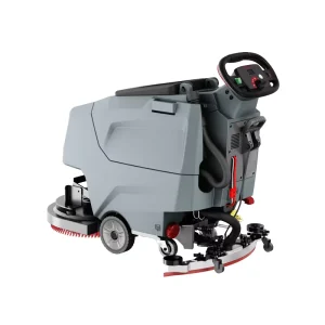 Q2 Heavy Duty Compact Commercial Electric Walk Behind Floor Scrubber Battery Powered Low Noise Cleaning Machine CE