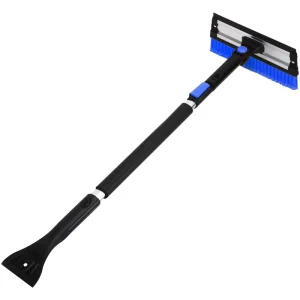 QC GJ 070 Universal Telescopic Car Snow Broom Ice Scraper Non Slip Handle Windshield Window Snow Cleaning Tool SUV Truck Van