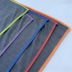 Quick Dry Carbon Fiber Glass Car Cleaning Towel Washing Microfiber Towel Without Leaving Water Marks Carbon Fiber Cloth Glass