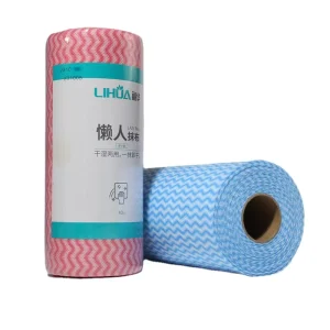 Quick-Dry Disposable Non-Woven Blue Cleaning Towels Multi-Use Square Kitchen Cloths