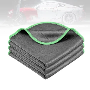 Quick Dry Eco Friendly Microfiber Cleaning Towel for Car Wash and Vehicle Glass High Water Absorption Lint Free 500gsm