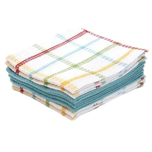 Quick Dry Kitchen Towels Cotton Dish Rags and Tea Towels for Cleaning and Drying Woven Technique